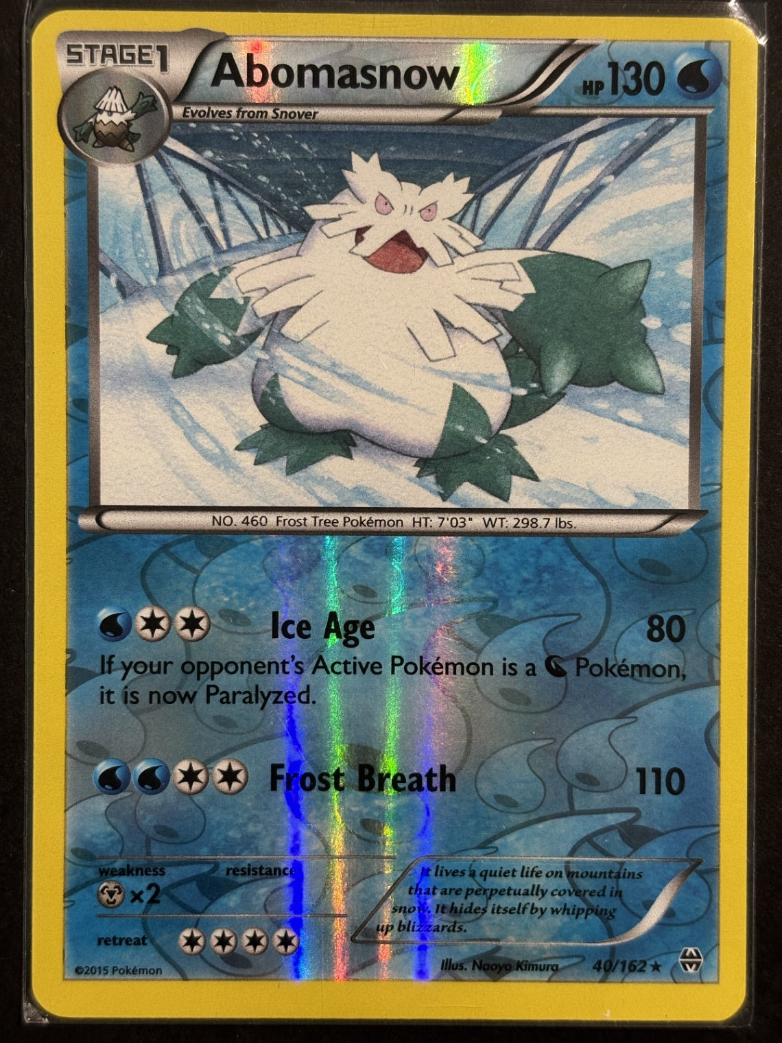 Abomasnow Rare XY - BREAKthrough 40/162 NM
