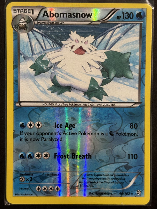 Abomasnow Rare XY - BREAKthrough 40/162 NM
